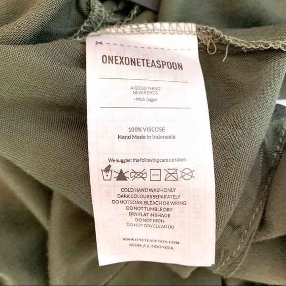 One Teaspoon The Boy Bowie Top Green - Picture 7 of 8